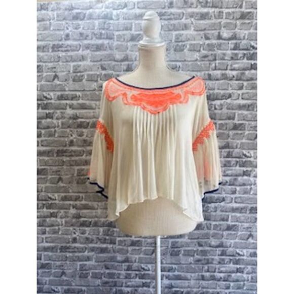 PLENTY BY TRACY REESE HOUSTONIAN PEASANT SILK BLOUSE SIZE M - Picture 2 of 7